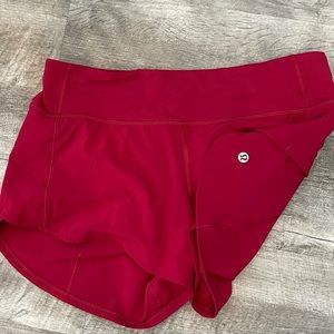 Lululemon Speed up mid rise shorts 4in